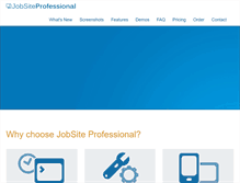 Tablet Screenshot of jobsiteprofessional.com
